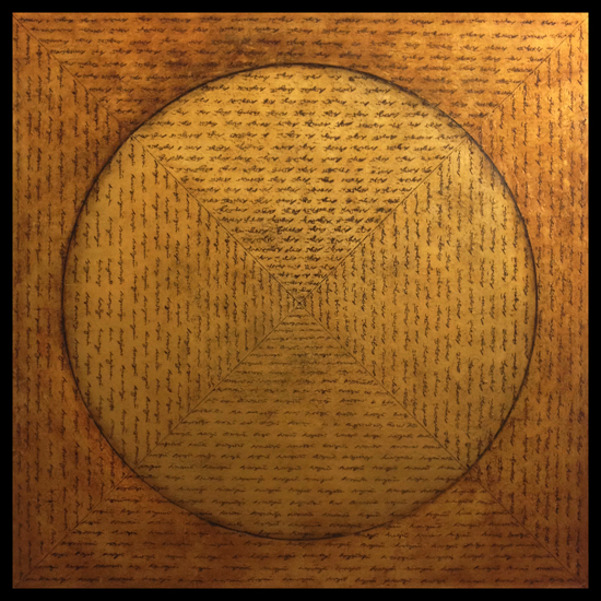 Tanya Bonello-Gold-disc-1mx1m-2017